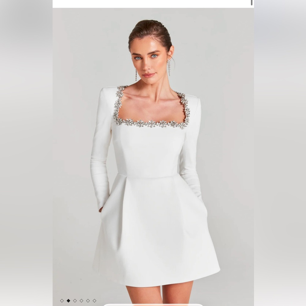 NADINE MERABI Kimberly White Dress in size small - Picture 3 of 14